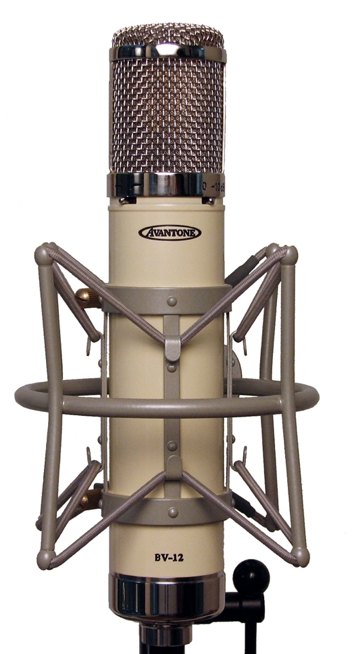 BV-12 microphone in its shockmount