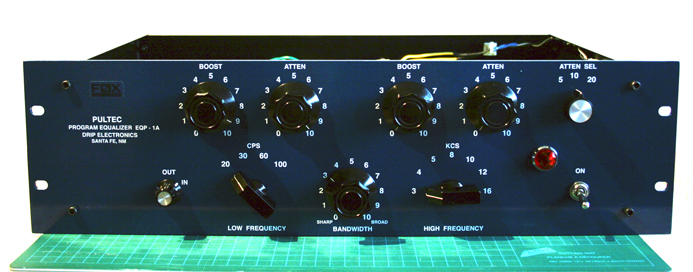 Pultec EQ Front panel